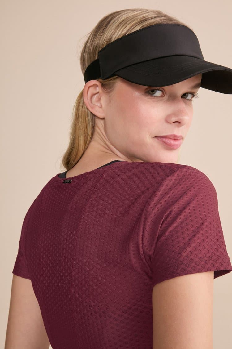 Camiseta Effect Texture Run Crimson